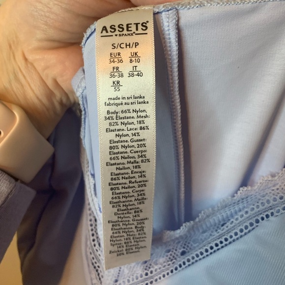 Assets by Spanx Light Blue Shaping Bodysuit - Picture 8 of 8